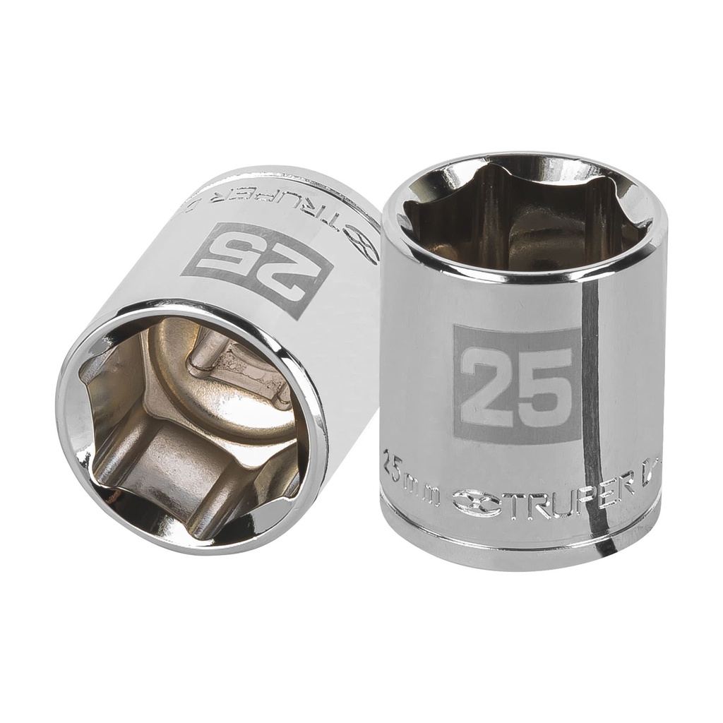 Dados hexagonales E 1/2" - 25 mm, Truper