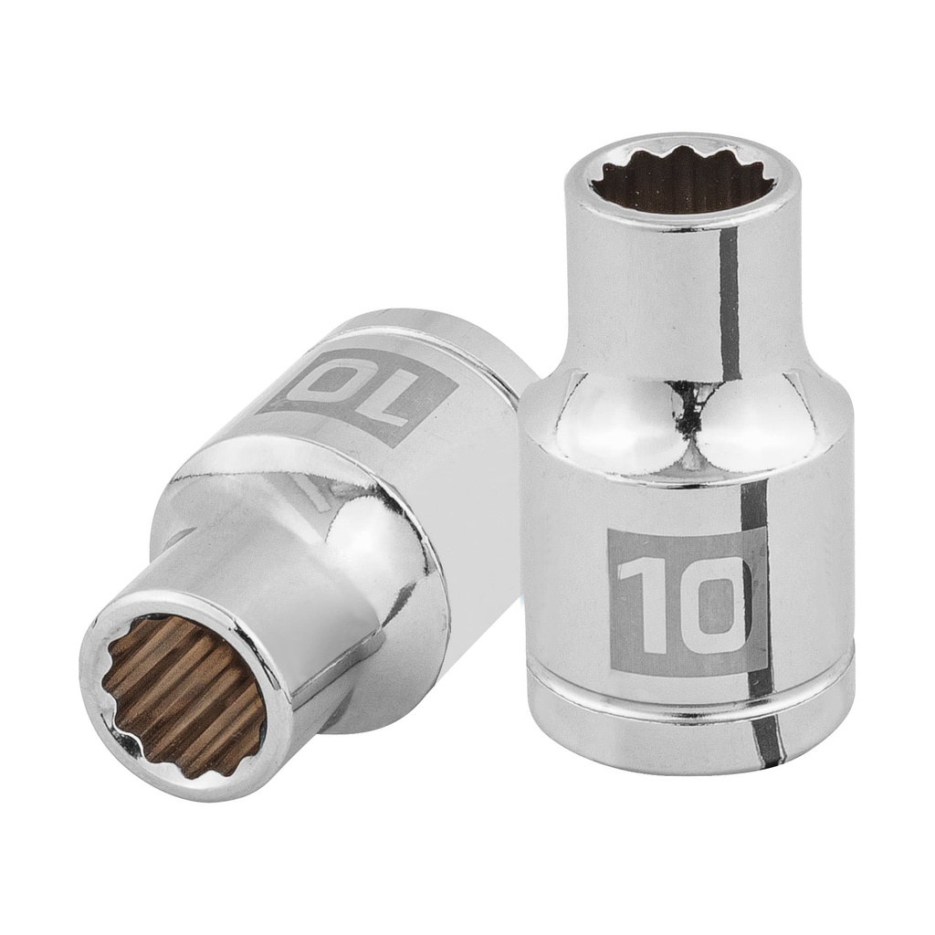 Dados poligonales E 1/2" - 10 mm, Truper