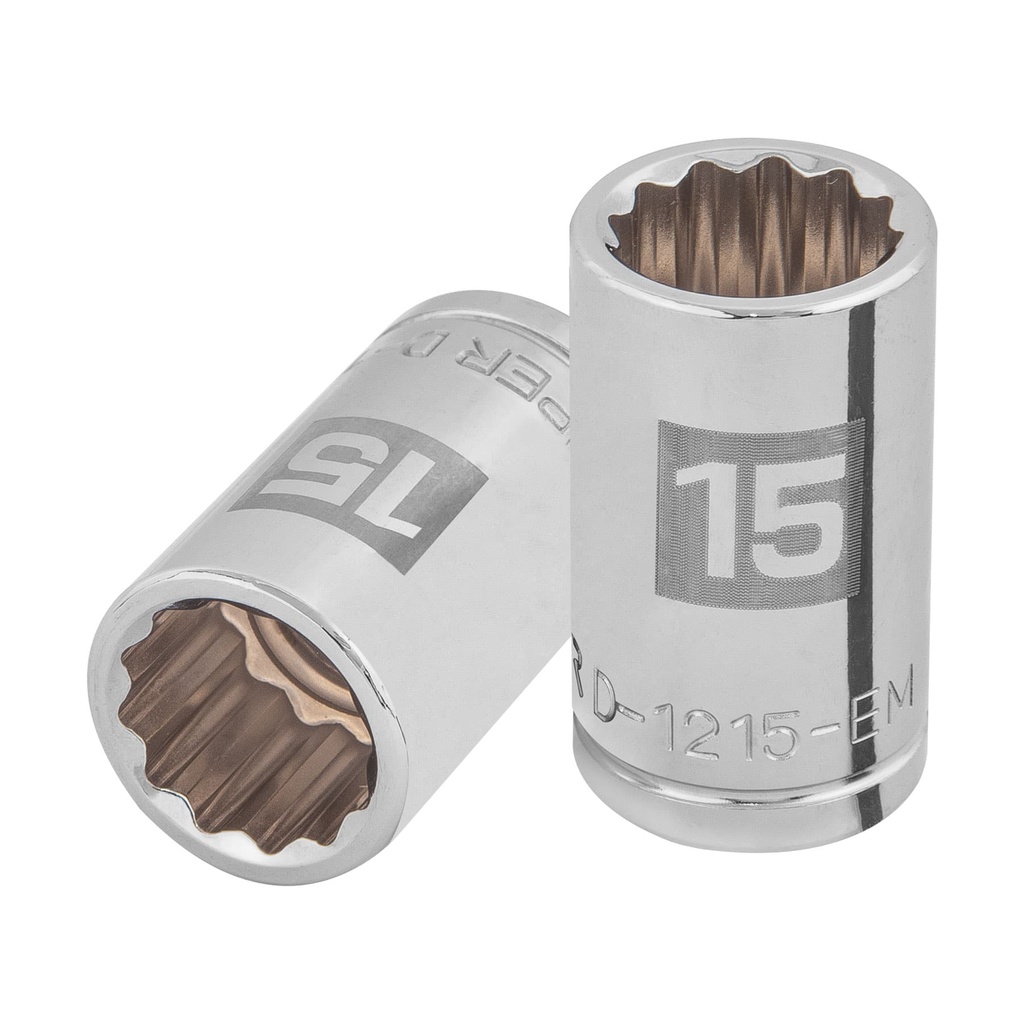 Dados poligonales E 1/2" - 15 mm, Truper