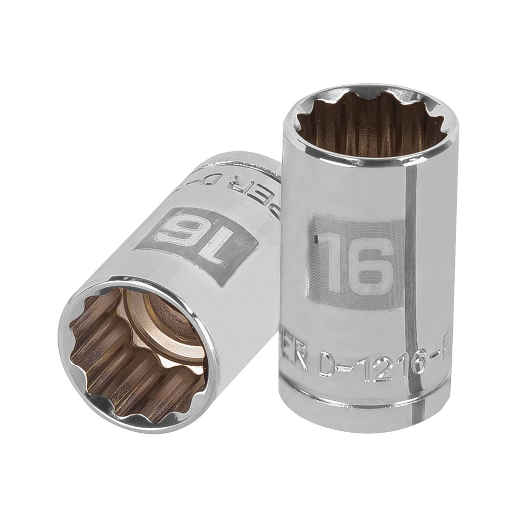 Dados poligonales E 1/2" - 16 mm, Truper