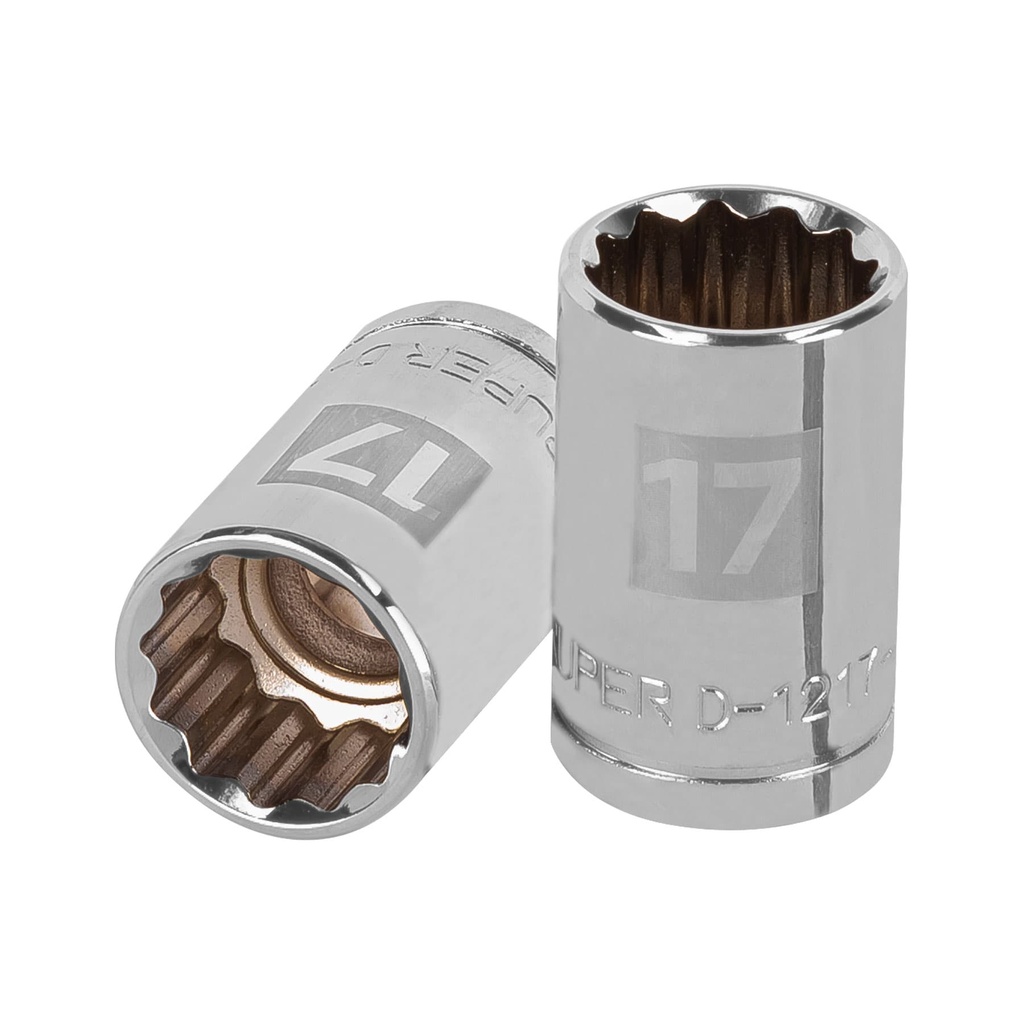 Dados poligonales E 1/2" - 17 mm, Truper