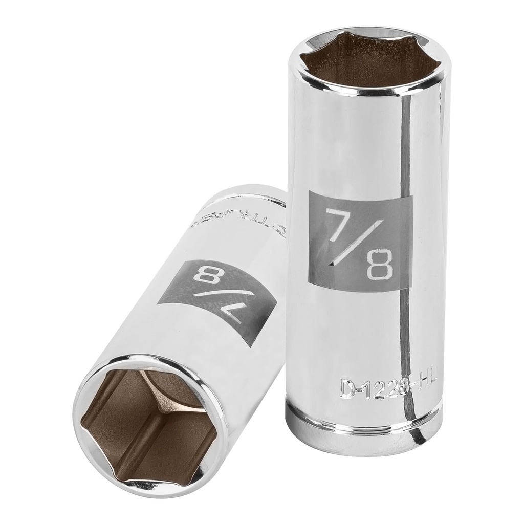 Dados tubulares hexagonales E 1/2" - 7/8", Truper