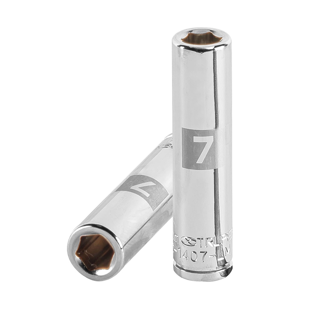 Dados tubulares hexagonales en mm - 7mm, Truper
