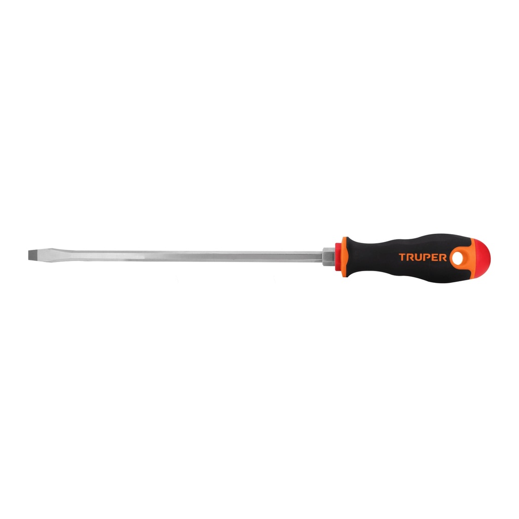 Desarmador plano 5/16X10" mango comfort grip, Truper