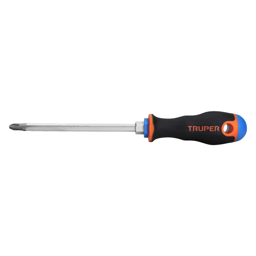 Desarmador punta phillips, 5/16" mango Comfort Grip, 6", Truper