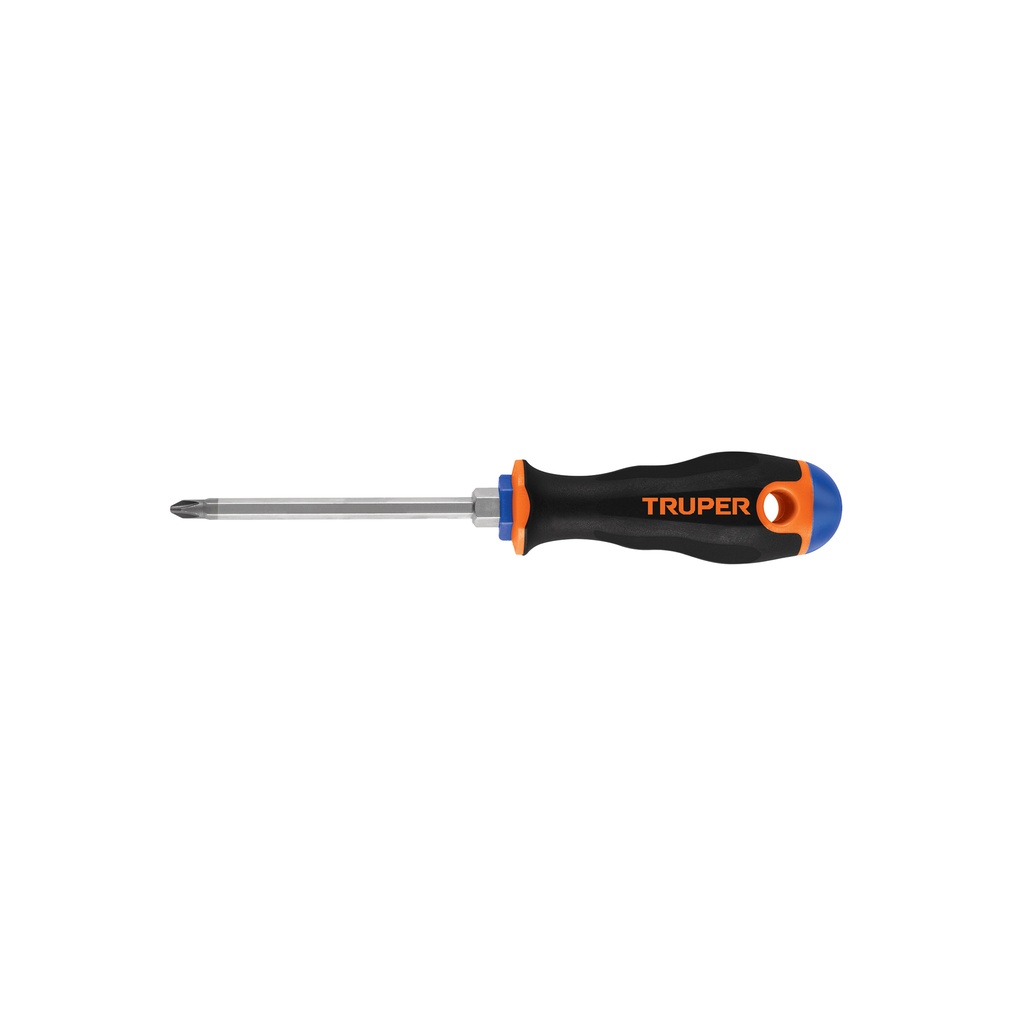 Destornillador estrella, mango comfort grip 1/4" x 4", Truper