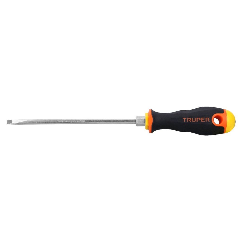 Destornillador plano cabinet, mango comfort grip 3/16" x 6", Truper
