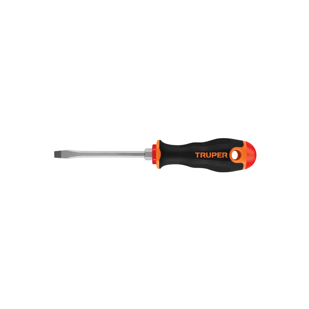 Destornillador plano,mango comfort grip 1/4" x 4", Truper