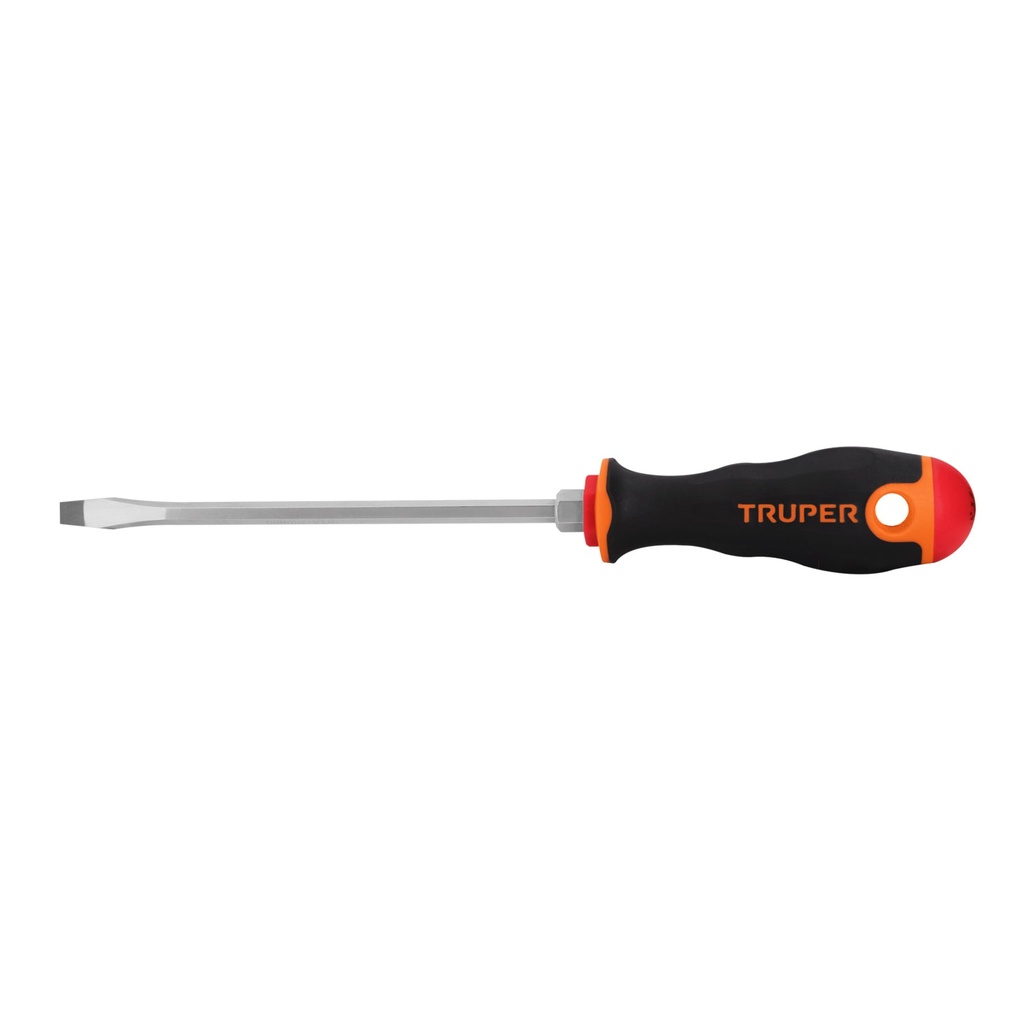 Destornillador plano,mango comfort grip 1/4" x 6", Truper