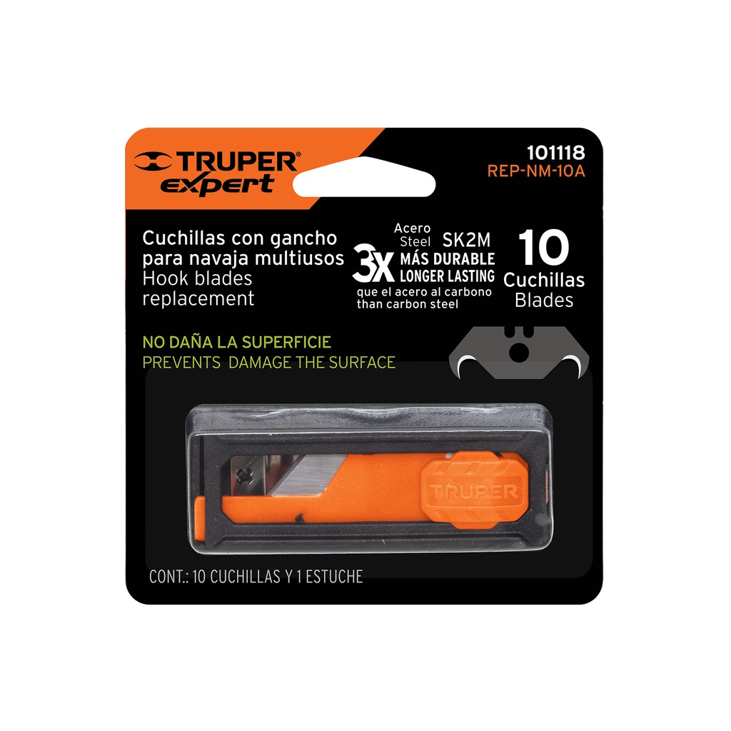 Dispensador con 10 cuchillas para acrílico para NV-7X y NM-6, Truper