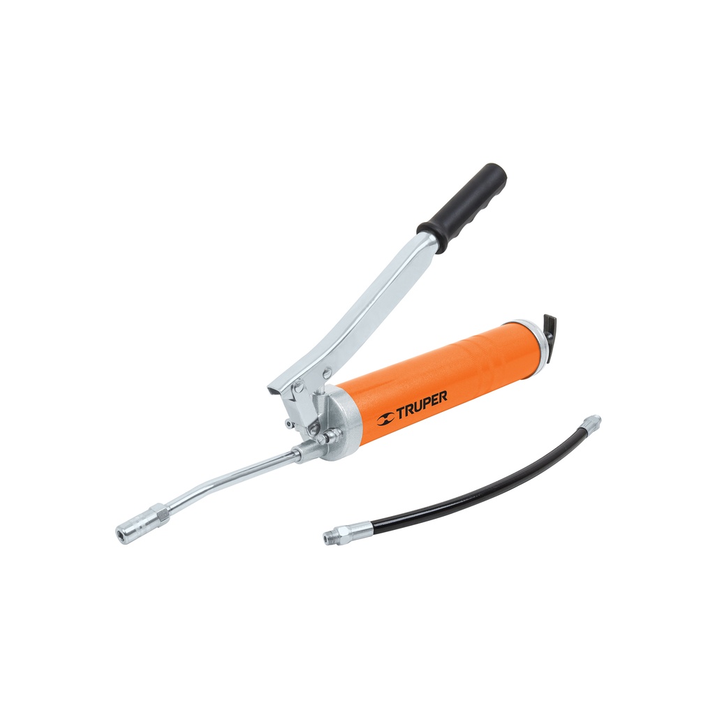 Engrasadora 14 Oz 10,000 PSI con extension rigida y flexible, Truper