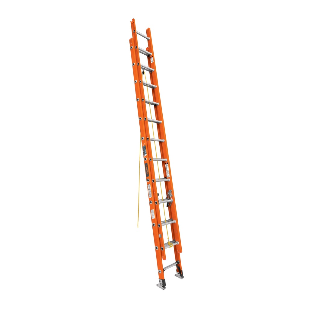 Escalera de extensión, tipo II, 28 peldaños, fibra de vidrio, Truper