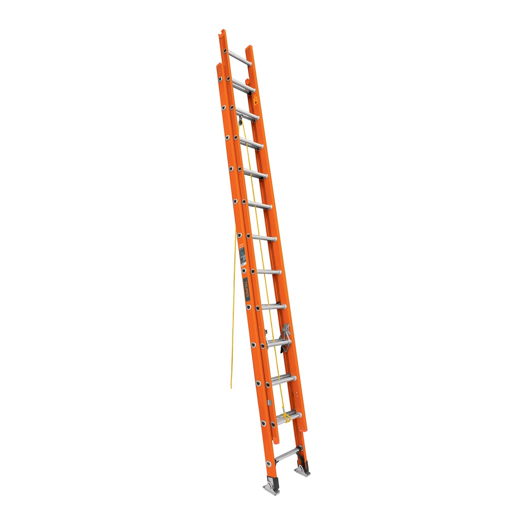 Escalera telescopica, fibra de vidrio, 102 kg, 24 peldaños, Truper