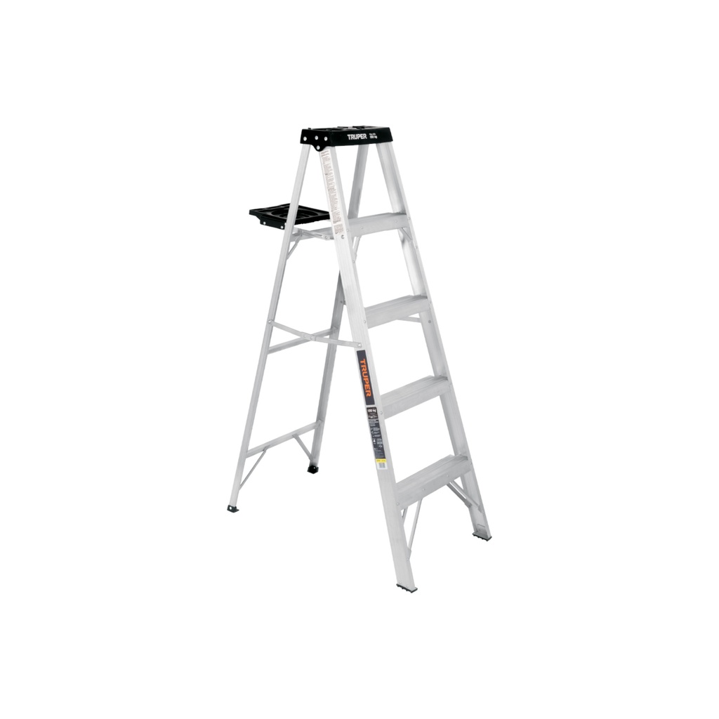 Escalera tipo tijera, 91 kg, con bandeja, 4 peldaños, Truper