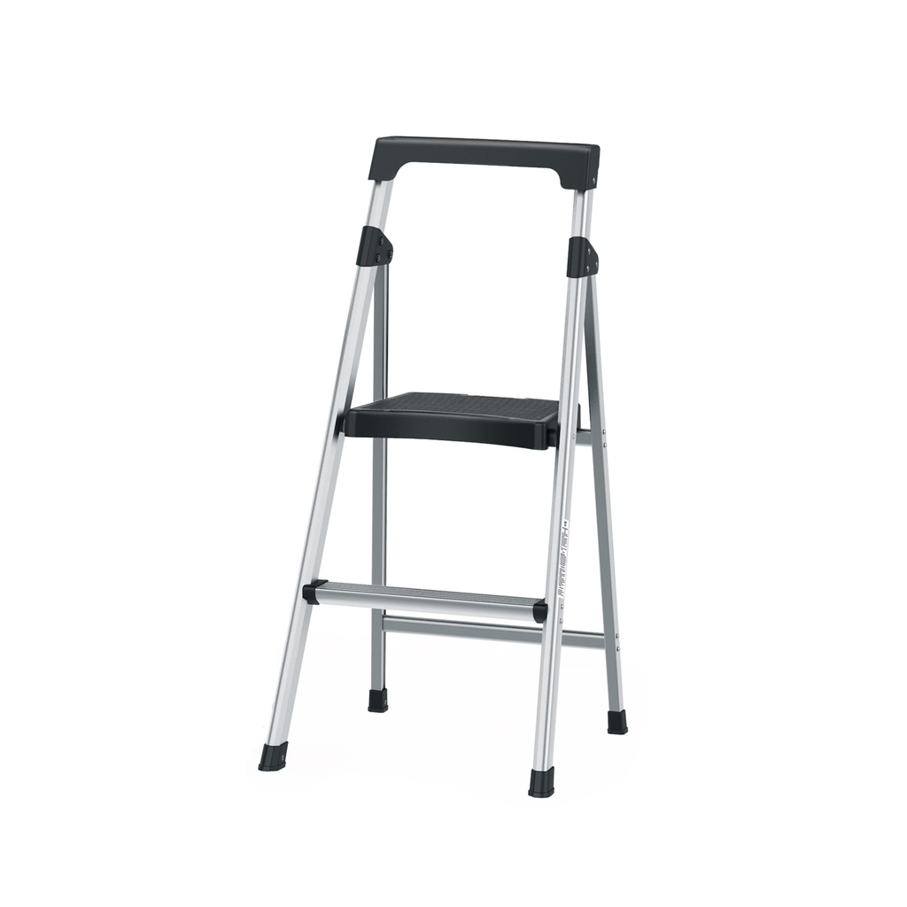 Escalera tubulares plegables con plataforma, 91kg, 2 peldaños, Truper