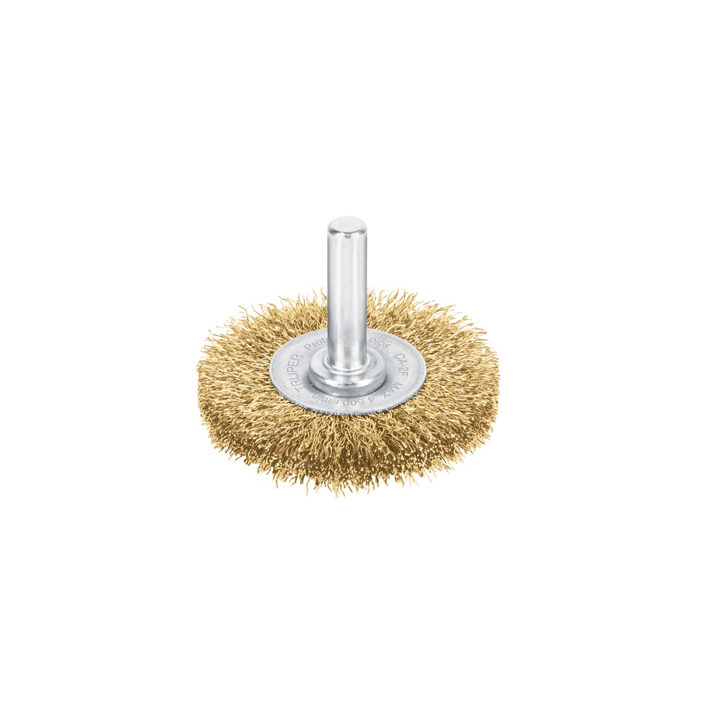 Escobilla circulares, de alambre fino, calibre 0.17 mm, diametro 2", Truper