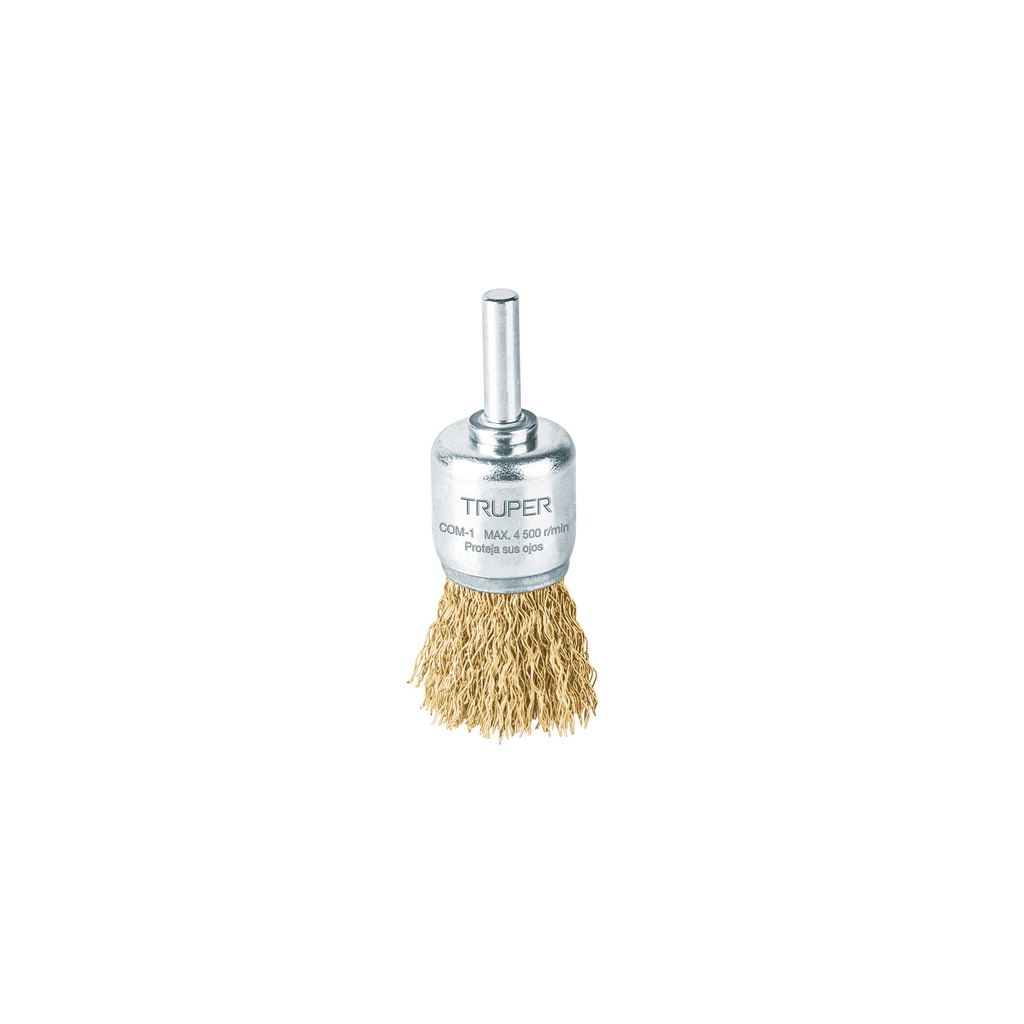 Escobilla tipo copa, alambre grueso, calibre 0.3 mm  1", Truper
