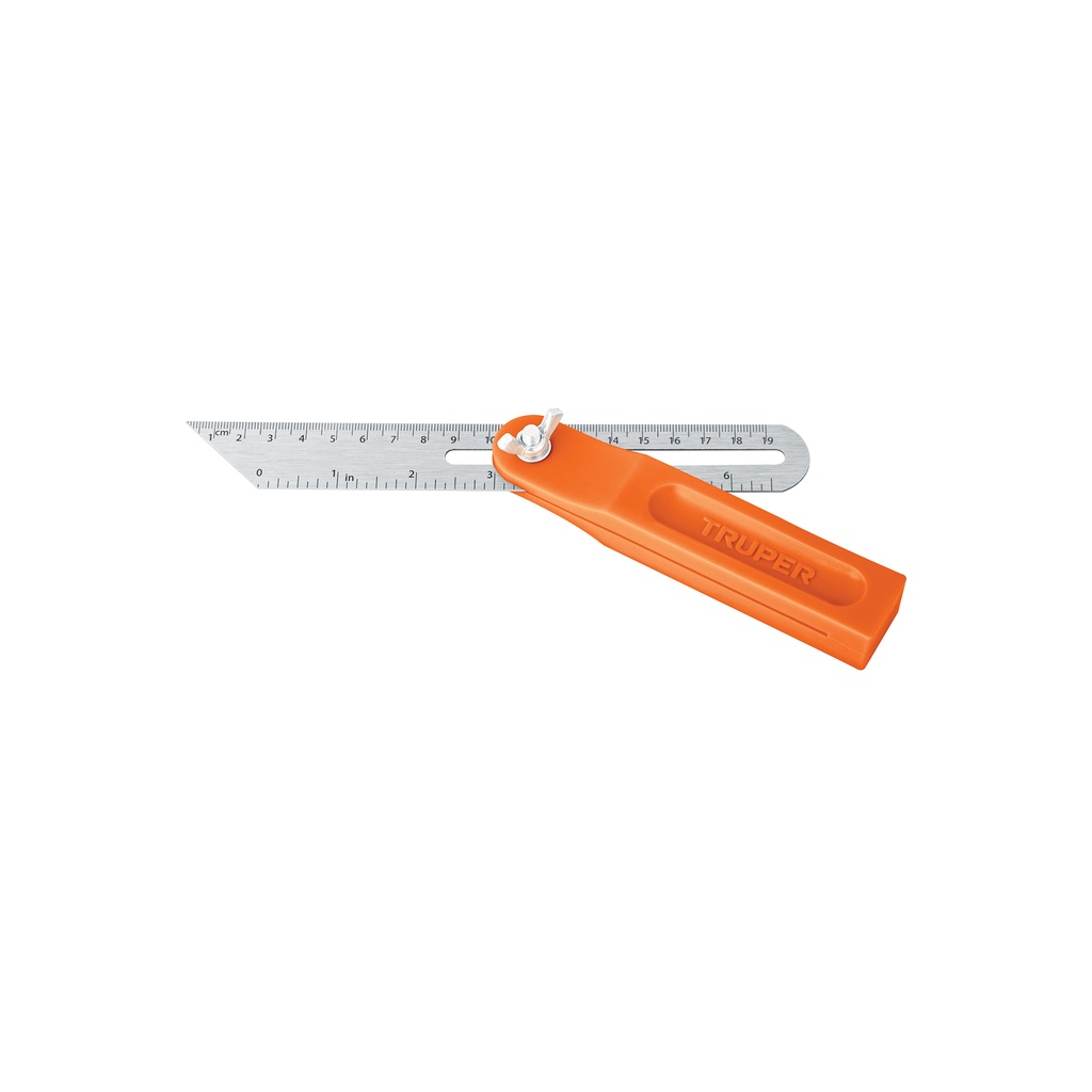 Escuadra falsa, mango plastico 8", Truper