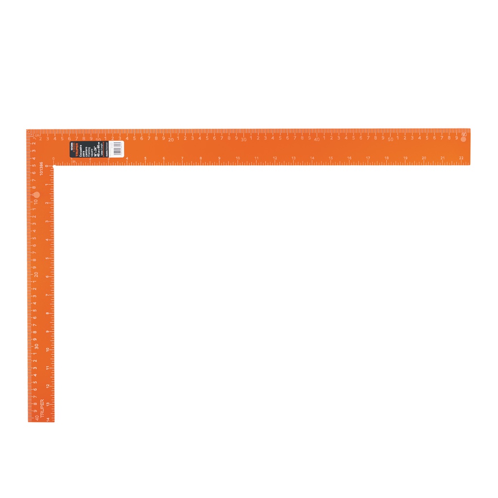 Escuadra para cantero 16”x24” de aluminio color naranja, Truper