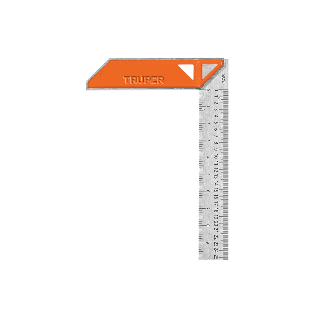 Escuadra para carpintero, largo 10", Truper