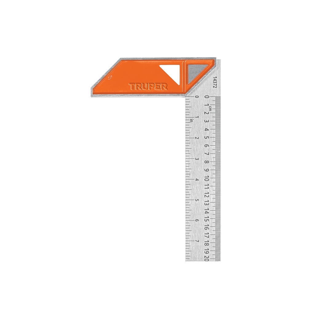Escuadra para carpintero, largo 8", Truper
