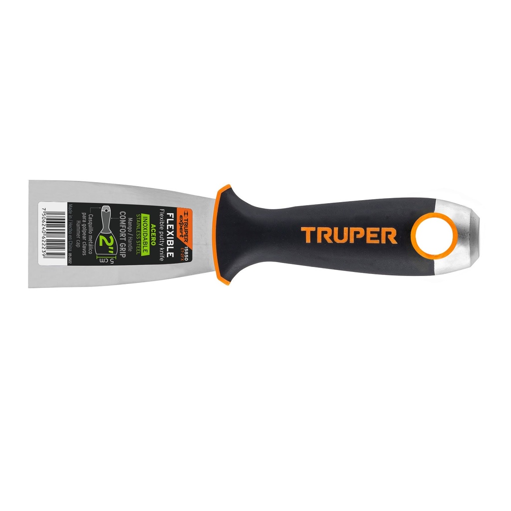 Espatulas flexibles, acero inoxidable, ancho 2", Truper
