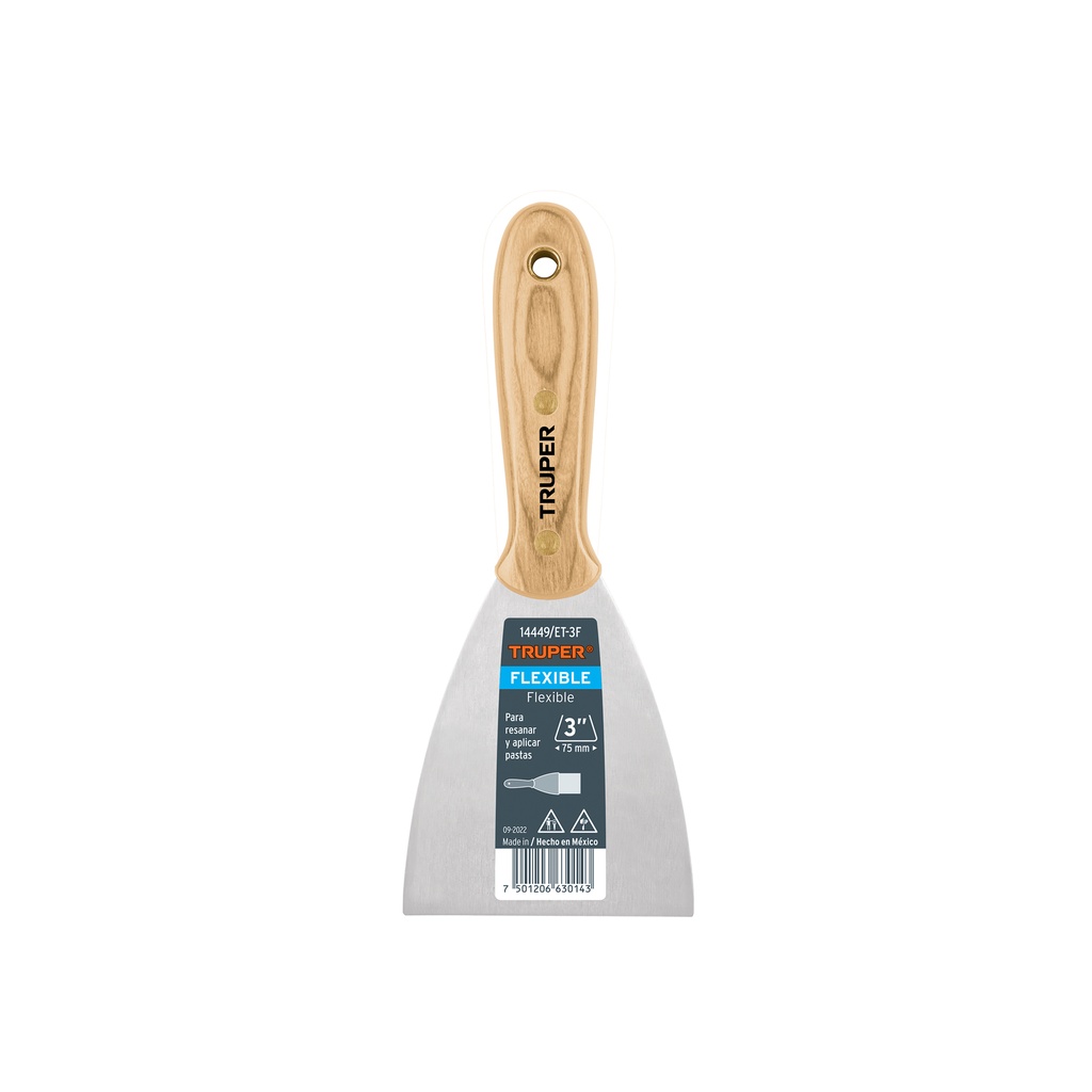 Espatulas flexibles, ancho 3", Truper