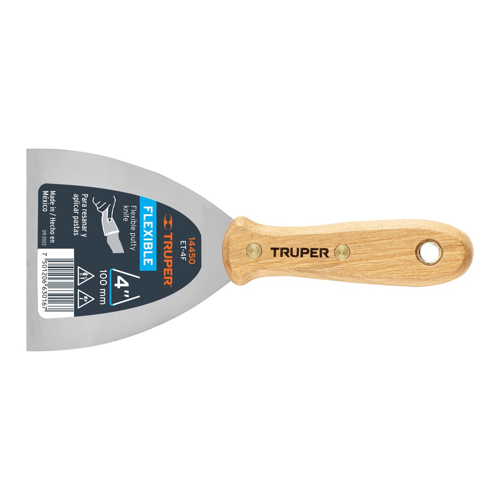 Espatulas flexibles, ancho 4 ", Truper