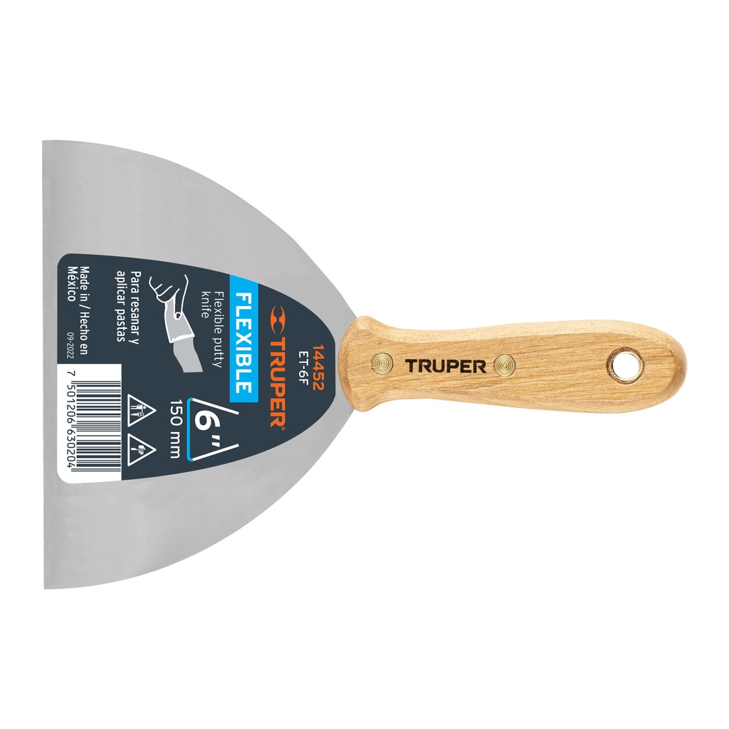 Espatulas flexibles, ancho 6", Truper