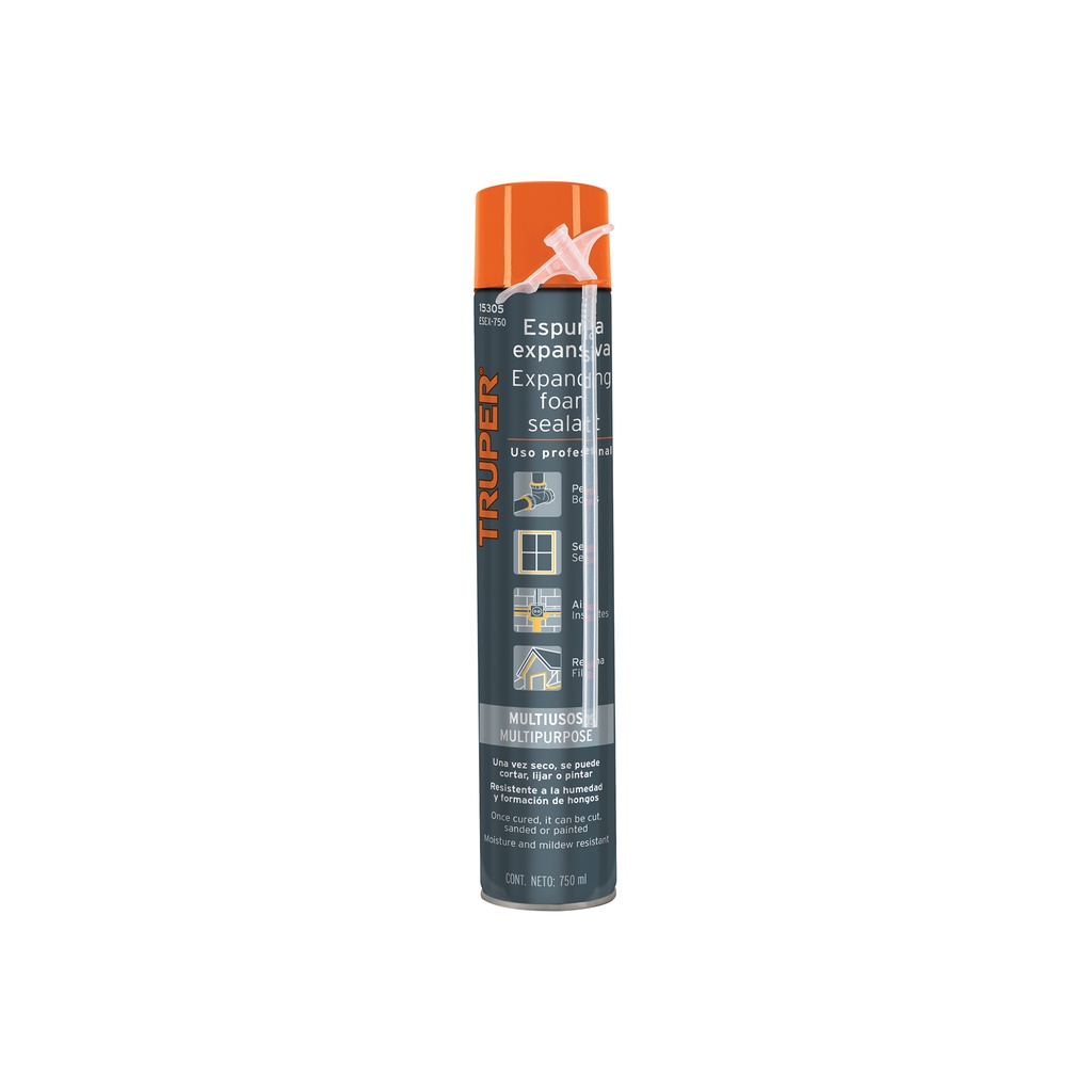 Espuma expansiva, 750 ml, Truper