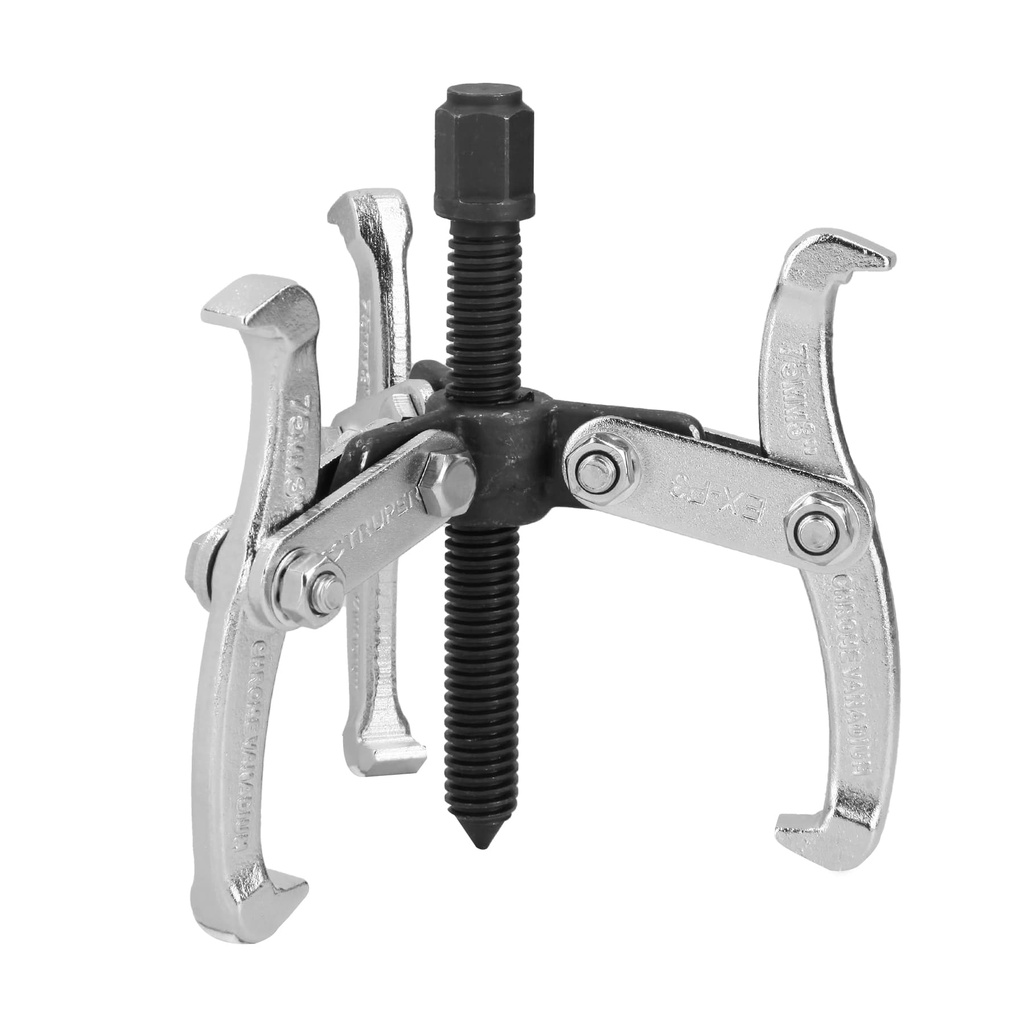 Extractor de rodajes y poleas, 3 patas, capac. 0.5 ton, Truper