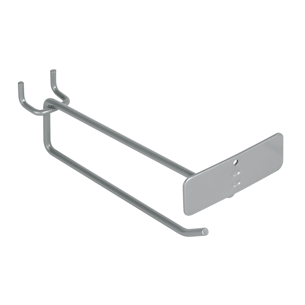 Ganchos rectos con porta-etiqueta, 6", Truper
