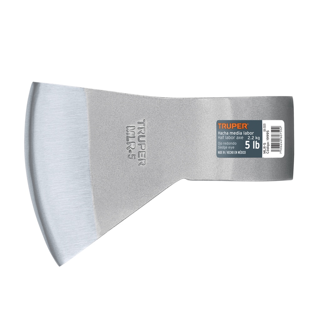 Hachas media labor, ojo redondo, cabeza 5 lb, Truper
