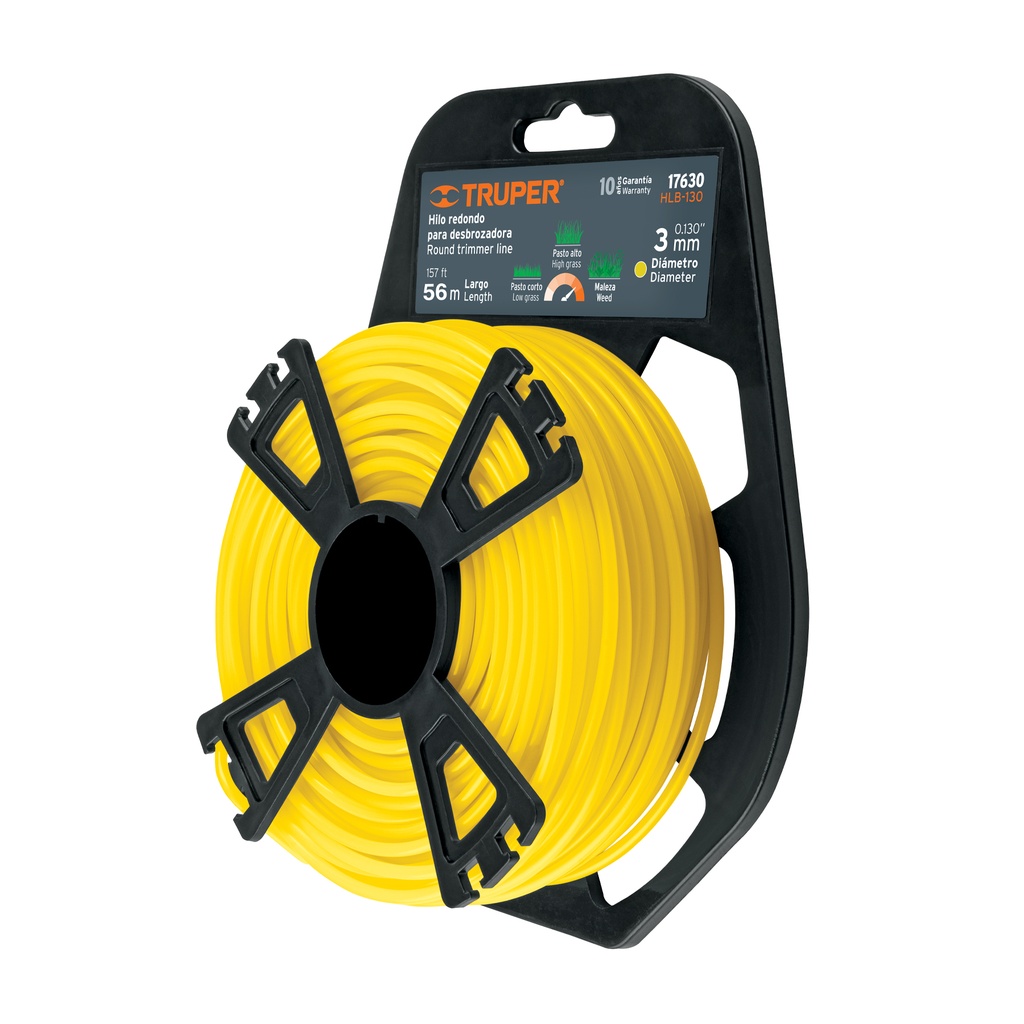 Hilos para desmalezadora, en blister , diametro 3.3  mm, Truper