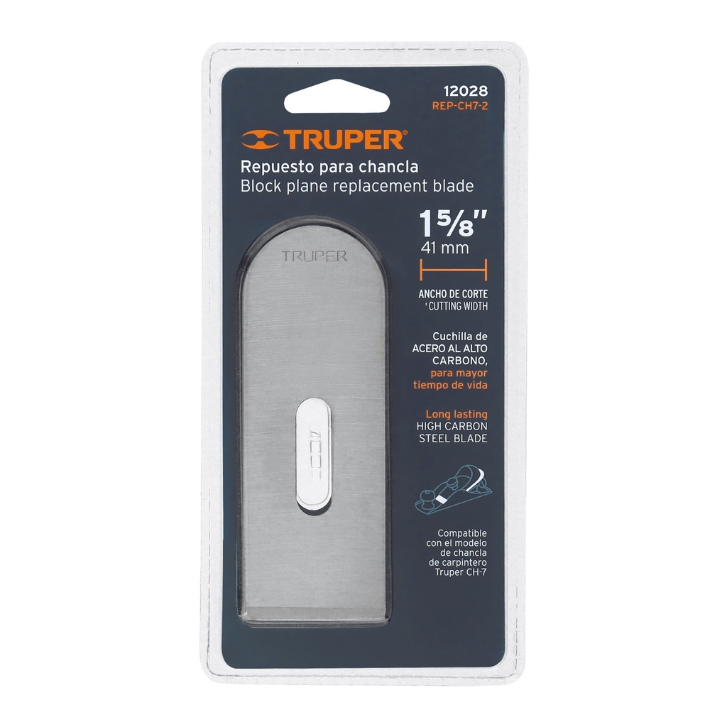 Hoja de mini cepillo 1 5/8", Truper