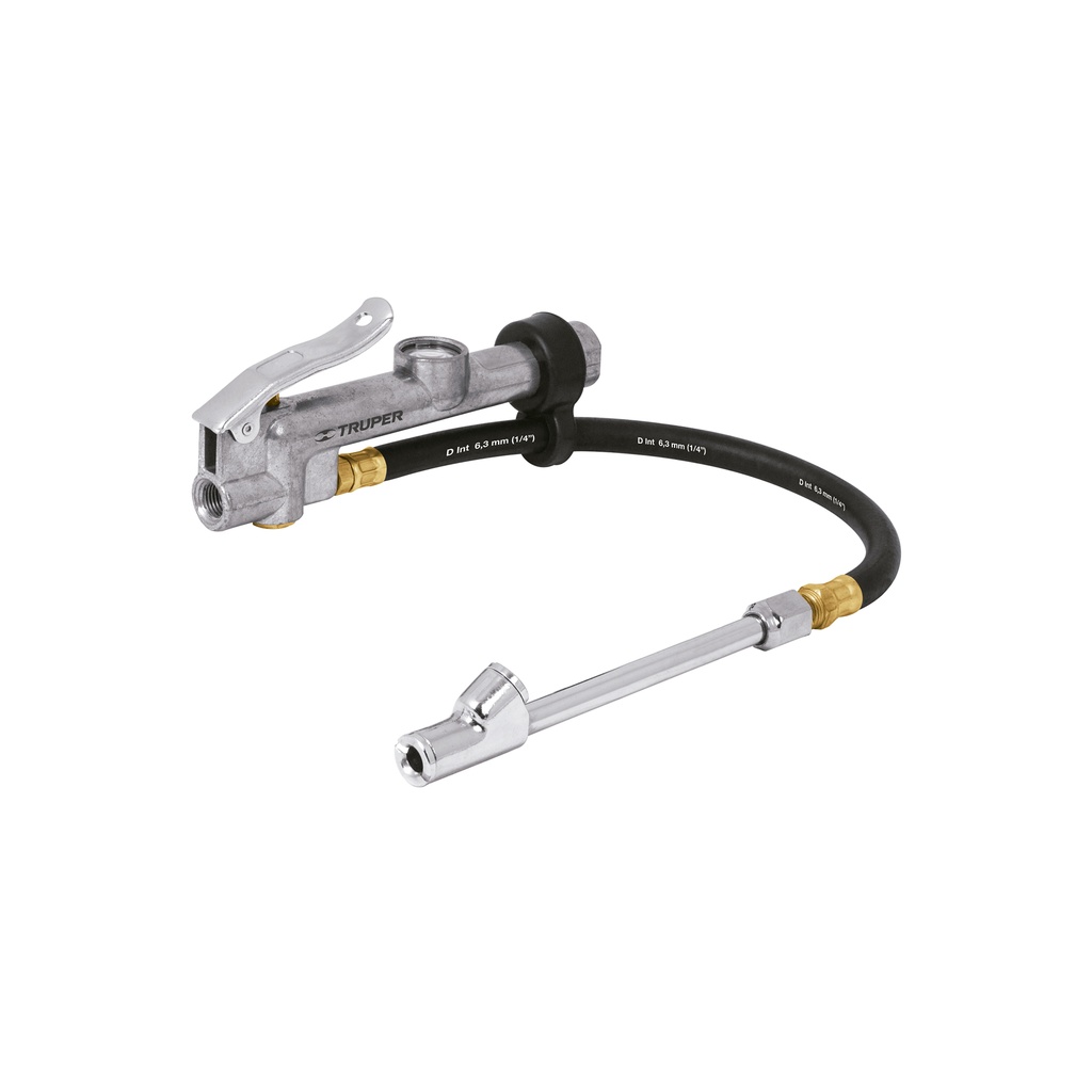 Inflador calibrador de cabeza doble, profesional, Truper