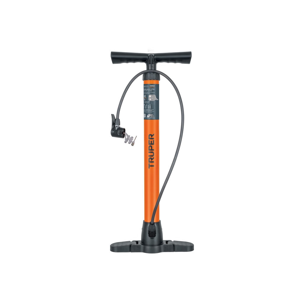Inflador manual, 100 PSI, Truper