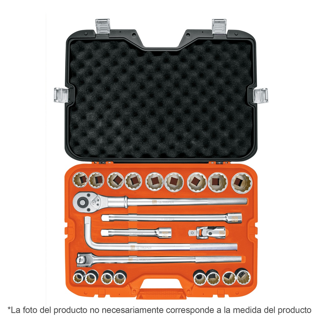 Juego de 24 piezas E 3/4" en pulgadas , Truper