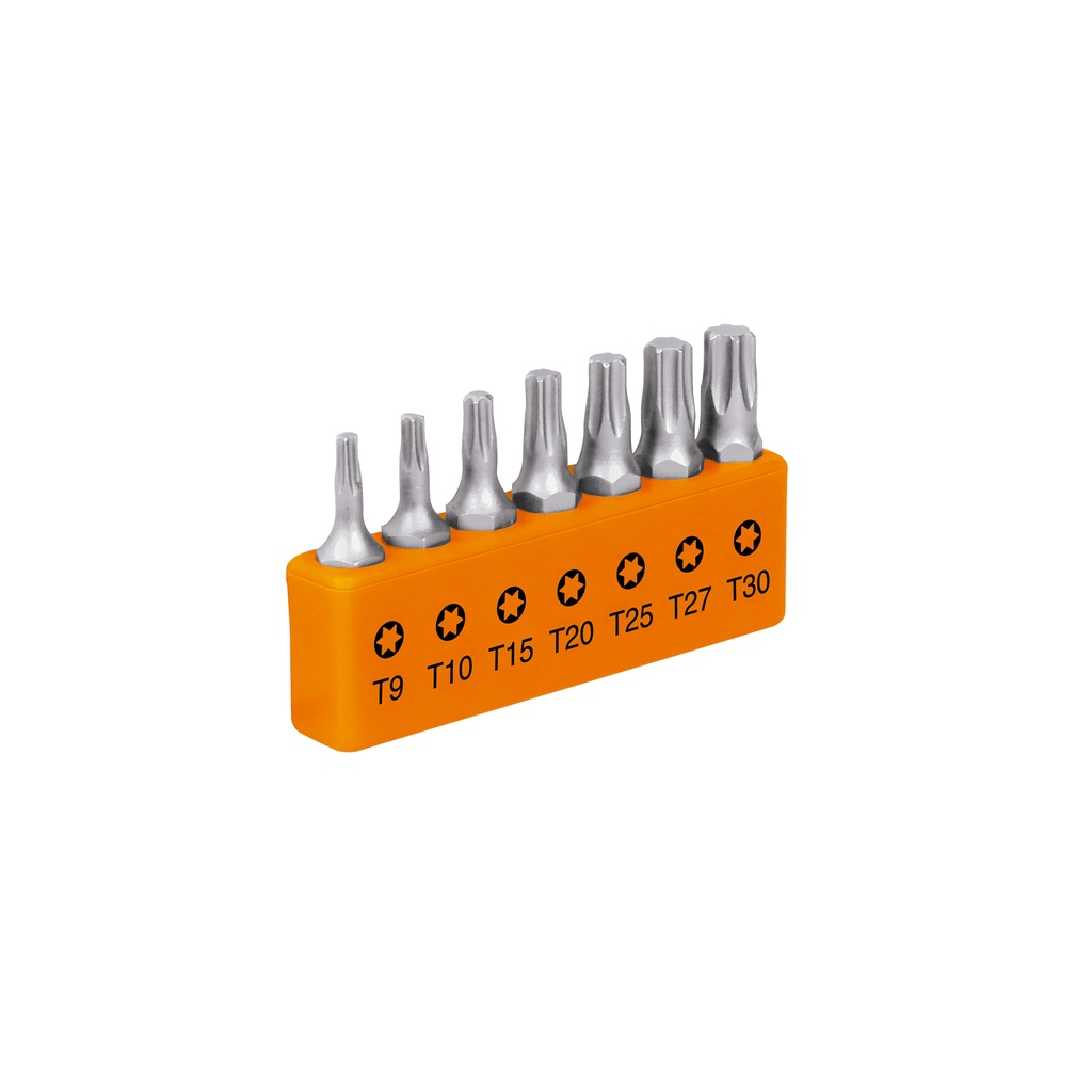Juego de puntas Torx combinadas, 1", 7 piezas, Truper