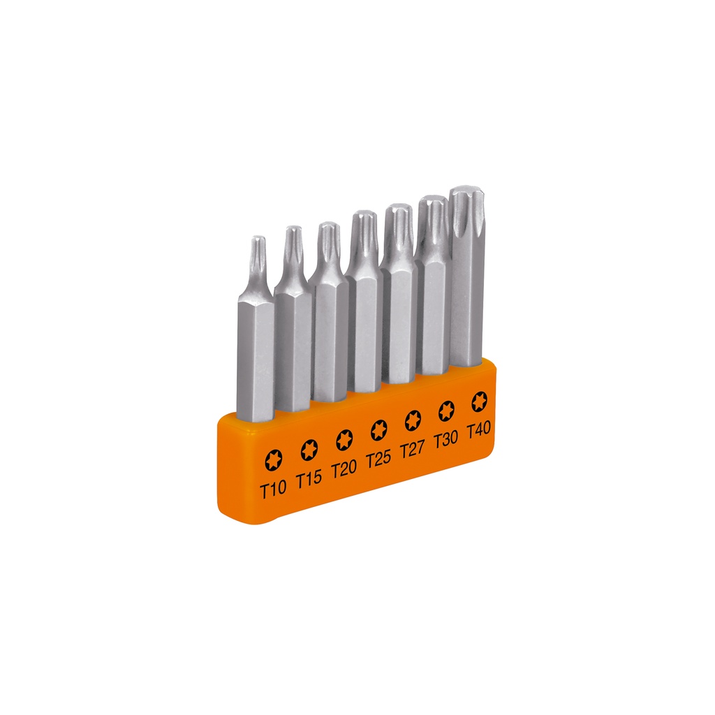Juego de puntas Torx combinadas, 2", 7 piezas, Truper