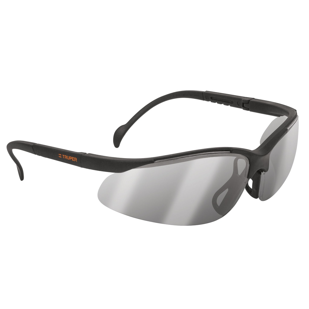 Lentes de seguridad ligeros con marco, espejo plata, Truper