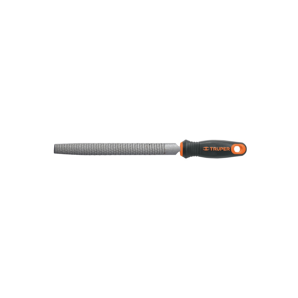 Lima con mango comfort grip, escofina media caña 8", Truper
