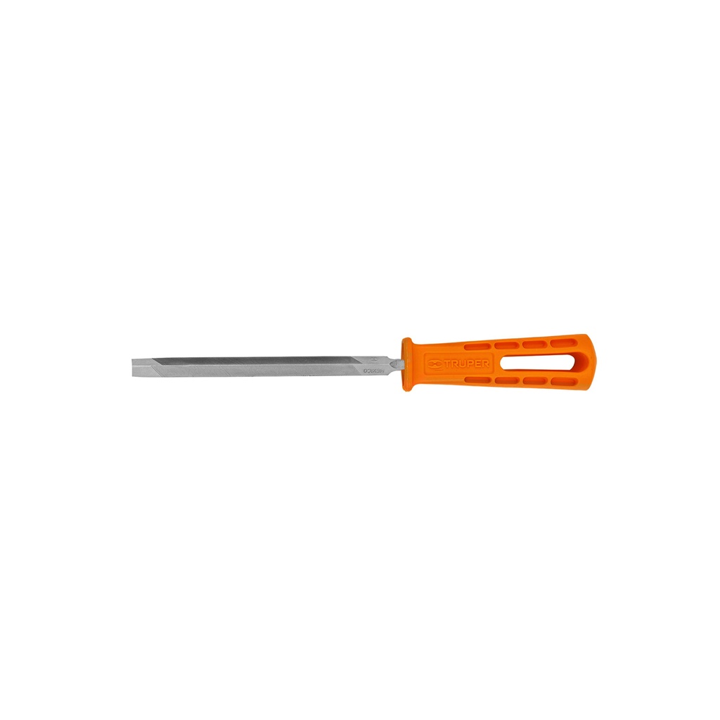 Lima triangulo pesado, bastarda con mango 6", Truper
