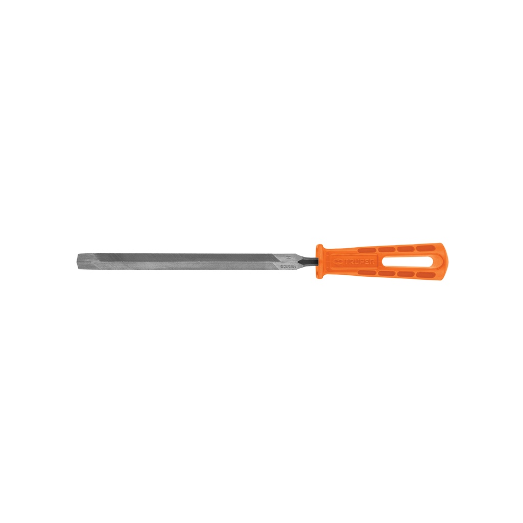 Lima triangulo pesado, bastarda con mango 8", Truper
