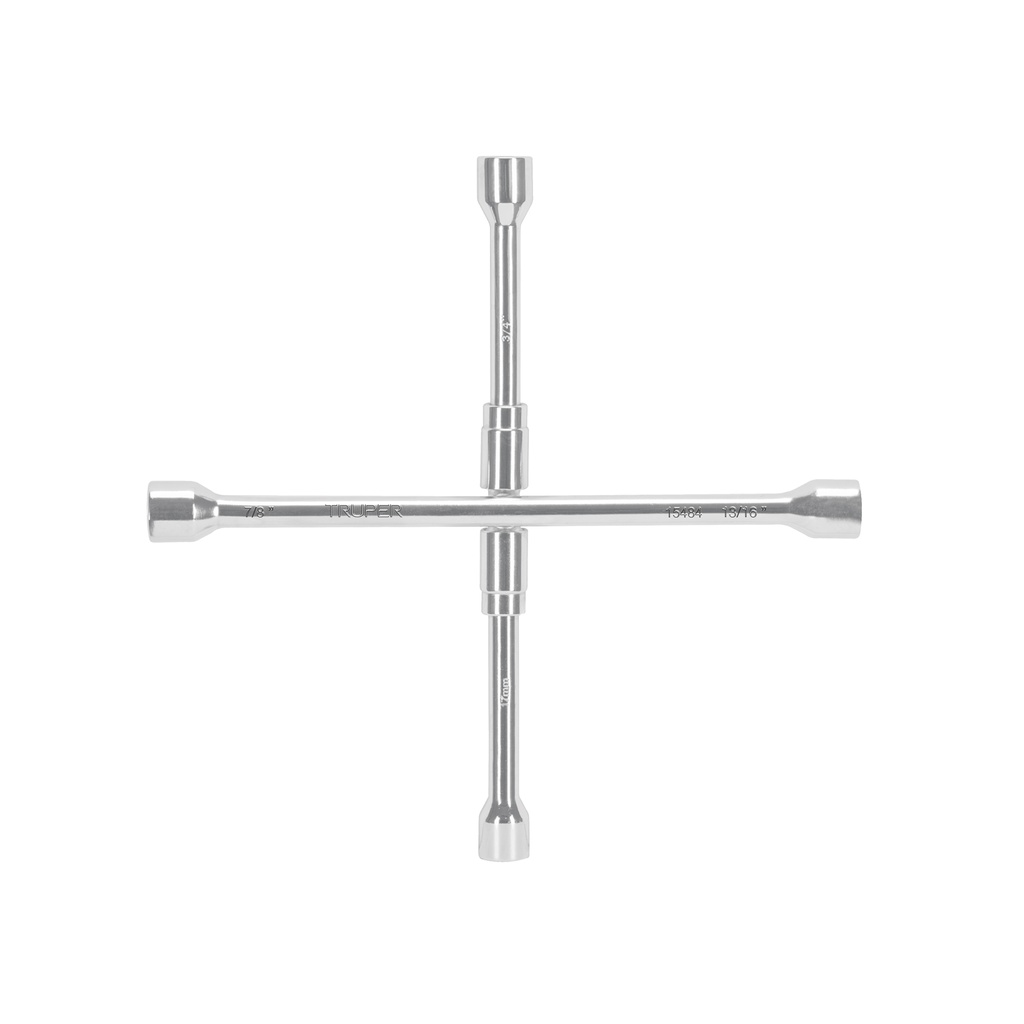 Llave de ruedas plegable 17mm-3/4"-16/16"-7/8", Truper