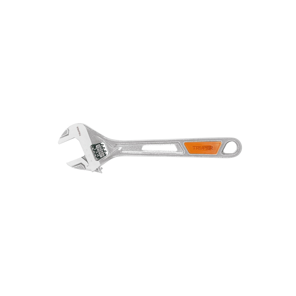 Llave francesa cromada 8", Truper
