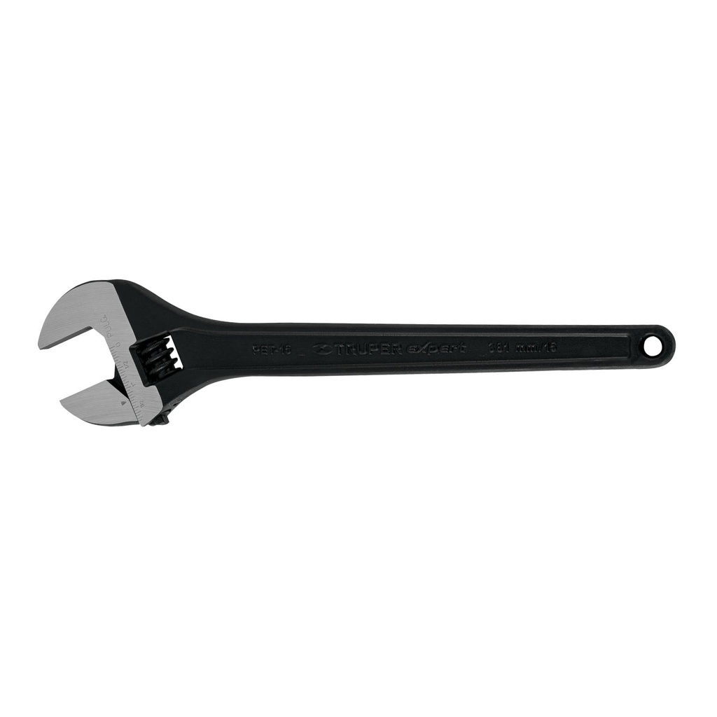 Llave francesa profesional fosfatada 15", Truper