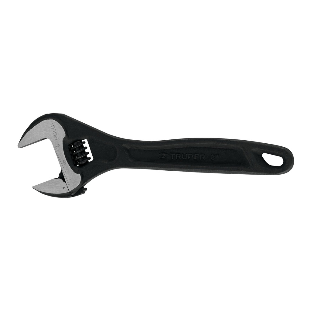 Llave francesa profesional fosfatada 8", Truper