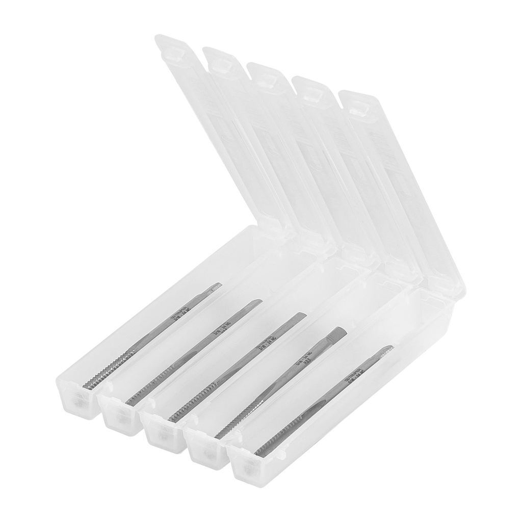 Macho semiconico, estuche 5 piezas, 3/16" x 24, Truper