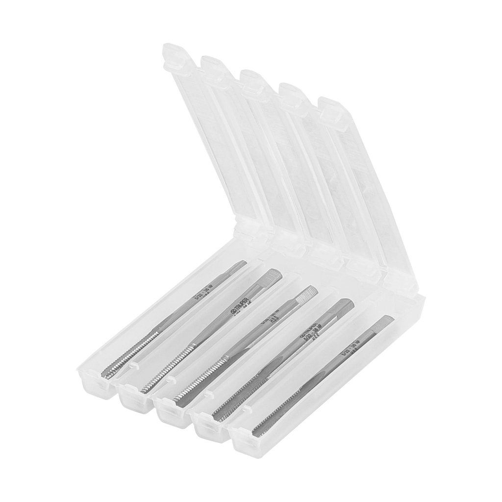 Macho semiconico, estuche 5 piezas, 5/32" x 36, Truper